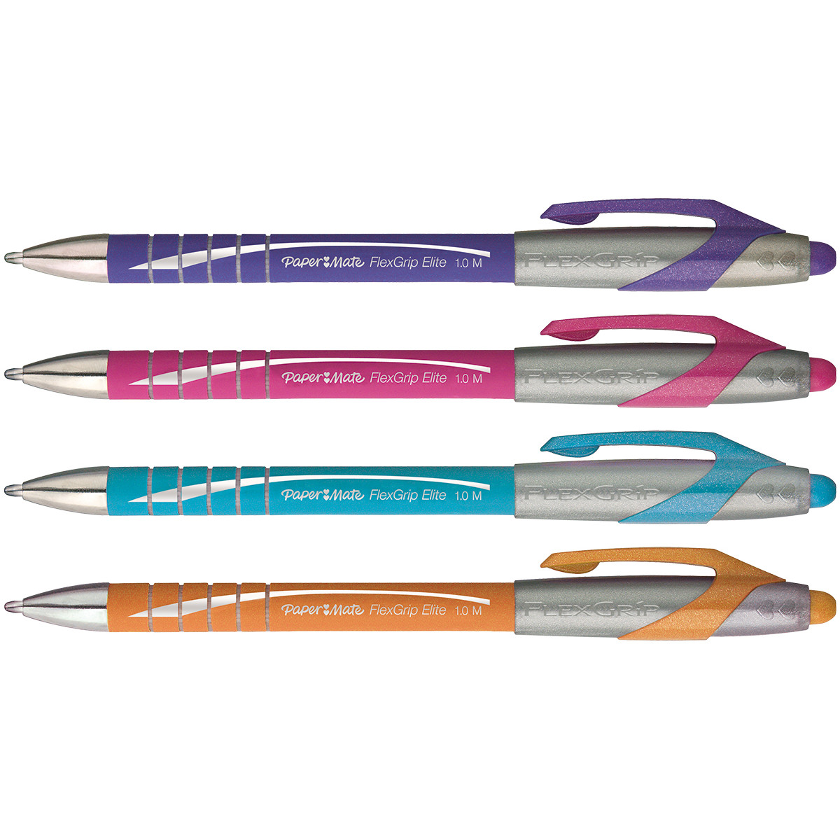 Papermate Flexgrip Elite Ballpoint Pen - Medium - Assorted Colours
