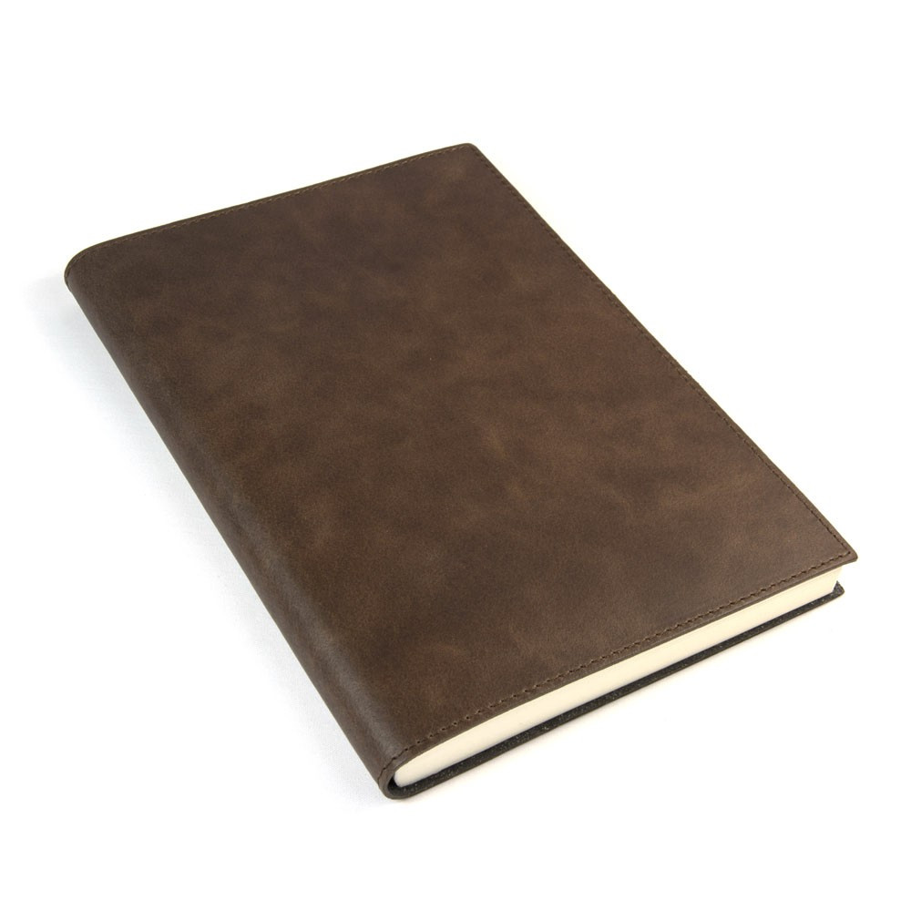 Papuro Capri Leather Journal - Chocolate - Large
