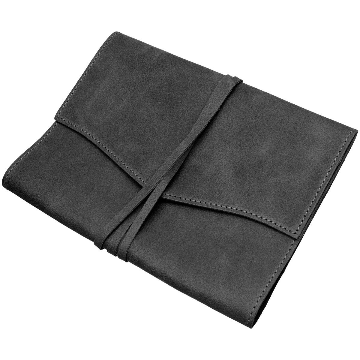 Papuro Milano Medium Refillable Journal - Black with Ruled Pages