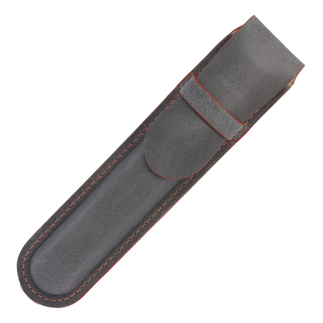 Papuro Single Leather Pen Pouch - Anthracite Grey
