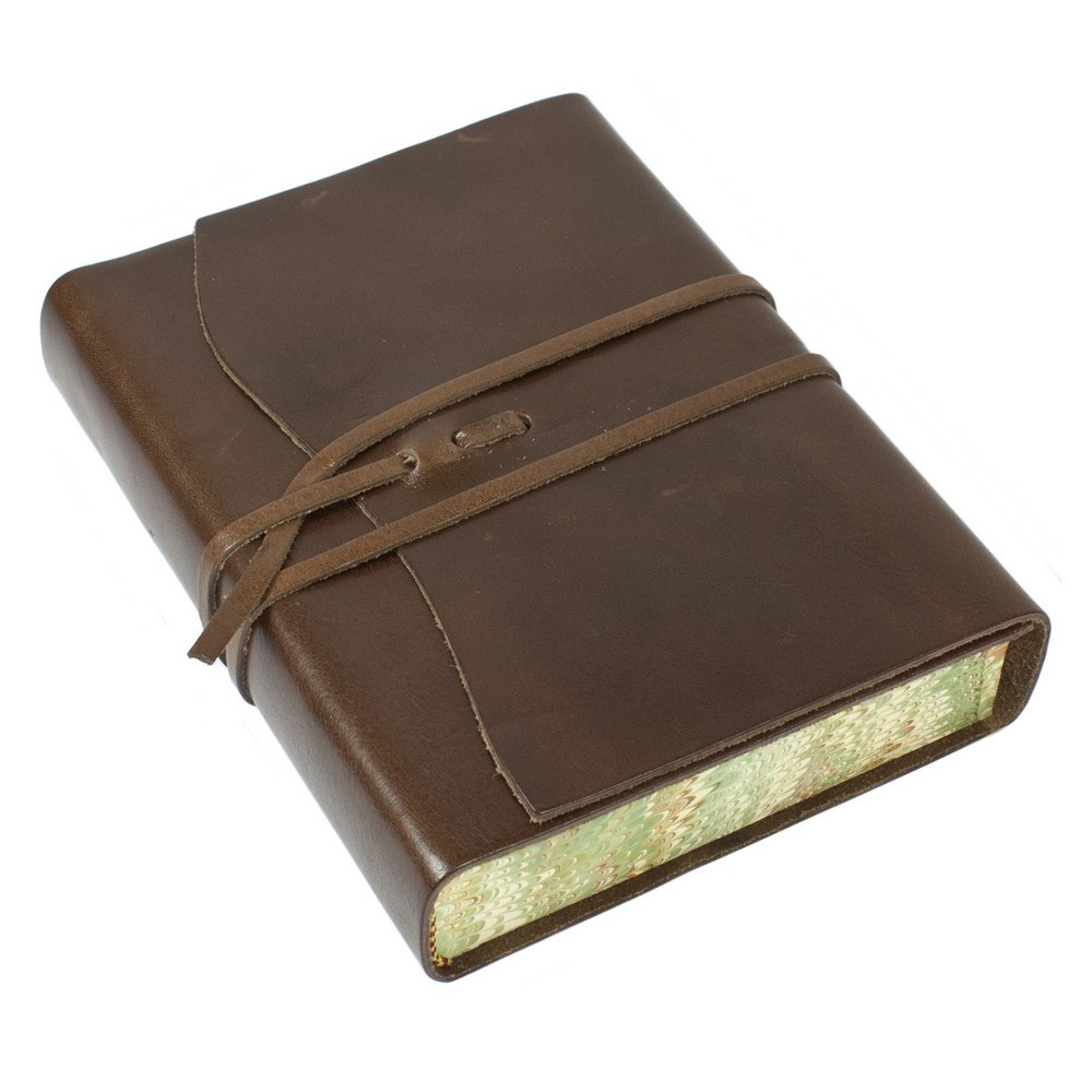 Papuro Roma Leather Journal - Chocolate - Medium