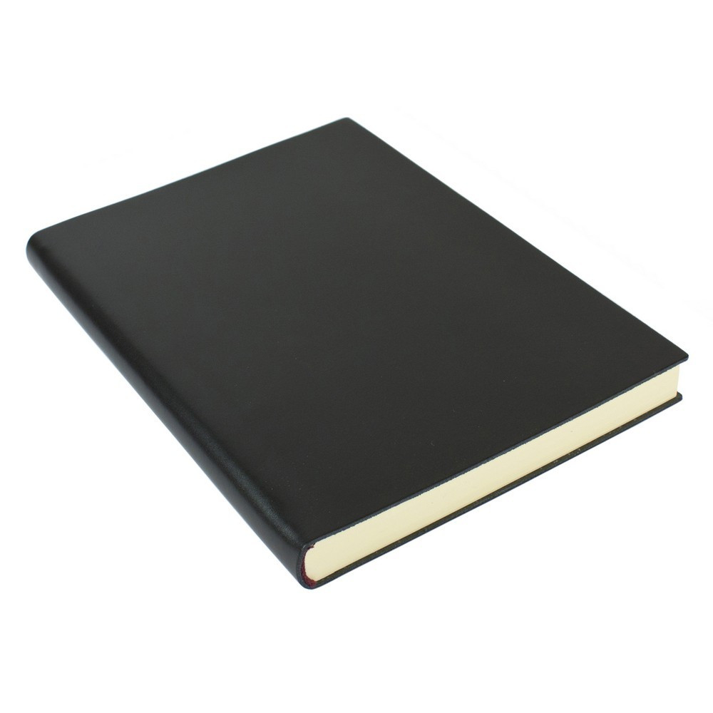 Papuro Torcello Leather Journal - Black - Oversize