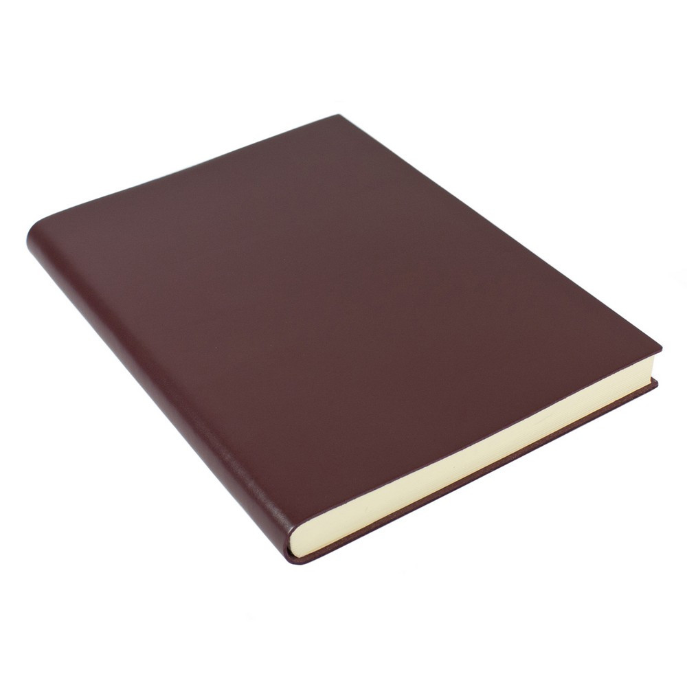 Papuro Torcello Leather Journal - Burgundy - Large