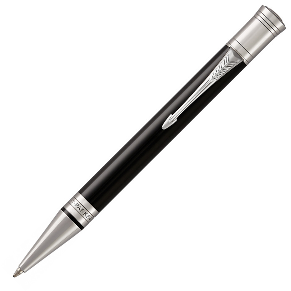Parker Duofold Classic Ballpoint Pen - Black Chrome Trim