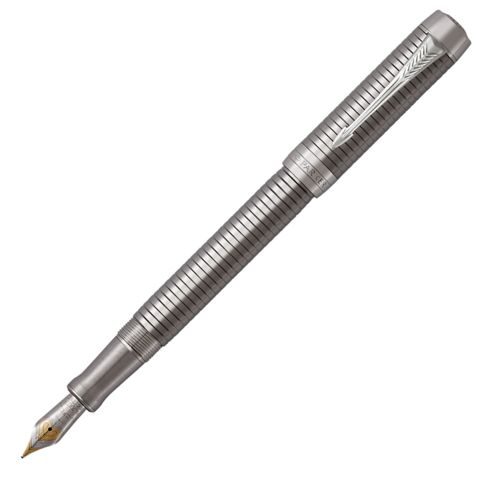 Parker Duofold Prestige Fountain Pen - Centennial Ruthenium