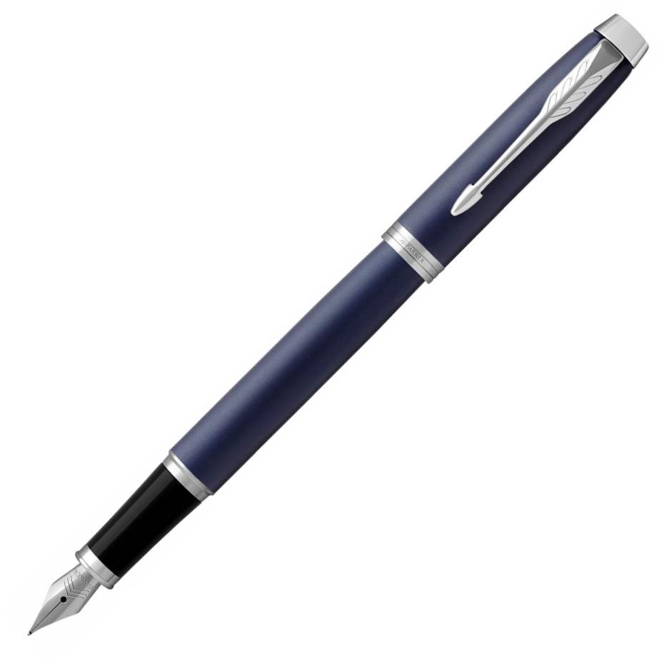 Parker IM Fountain Pen - Blue Lacquer Chrome Trim