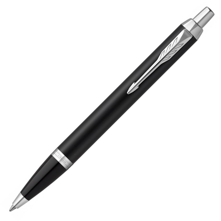 Parker IM Ballpoint Pen - Matte Black Chrome Trim