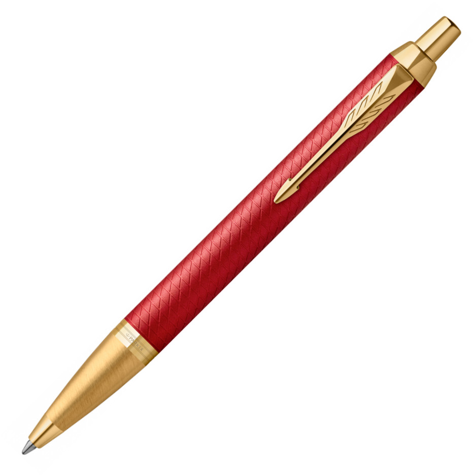 Parker IM Premium Ballpoint pen - Matte Red Gold Trim