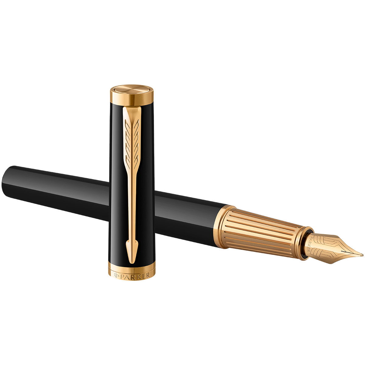 Parker 51 Fountain Pen, Resin, Black, 18k Gold, 2123512