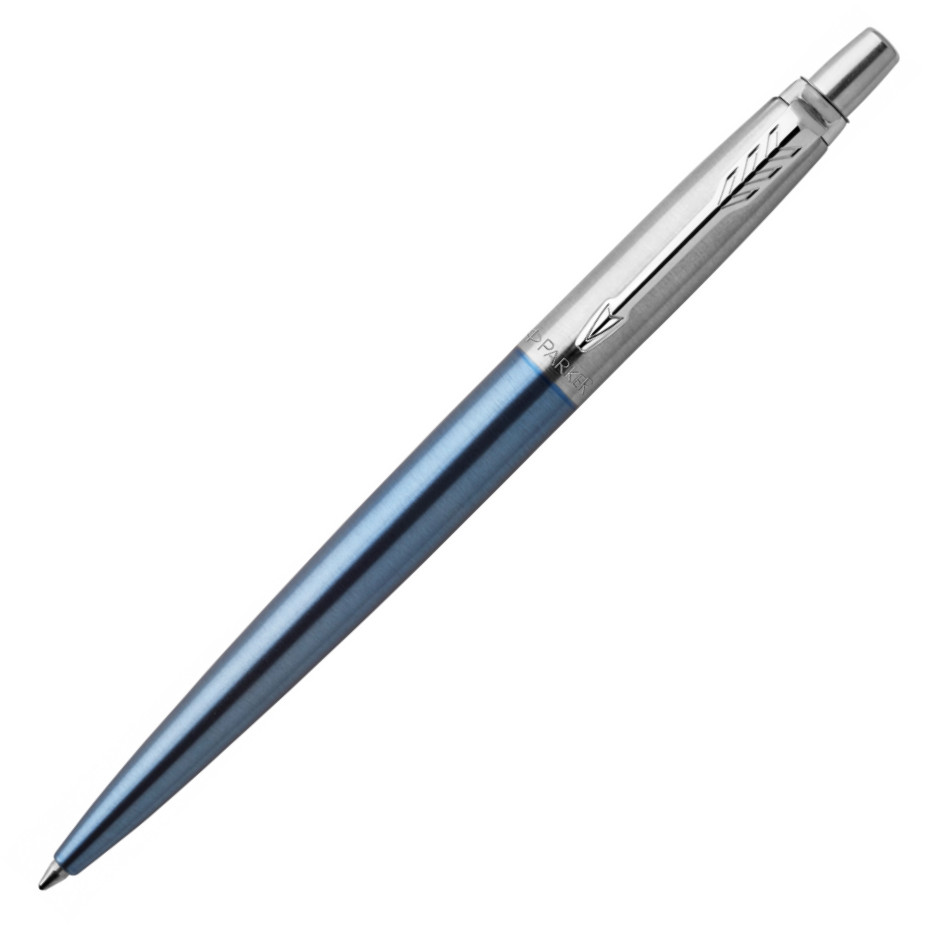 Parker Jotter Ballpoint Pen - Waterloo Blue Chrome Trim