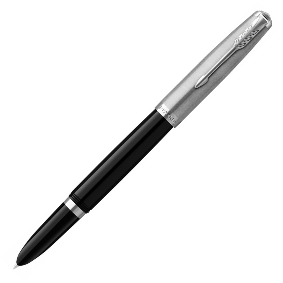 Parker 51 Fountain Pen - Black Resin Chrome Trim