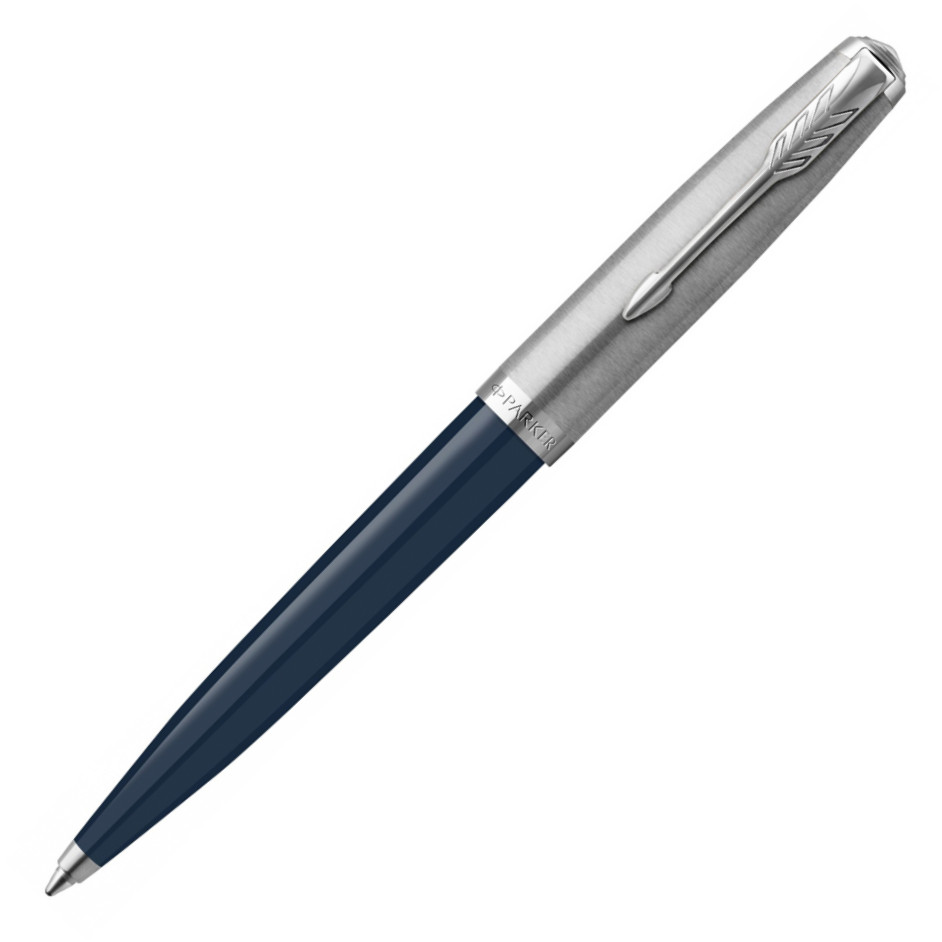 Parker 51 Ballpoint Pen - Midnight Blue Resin Chrome Trim