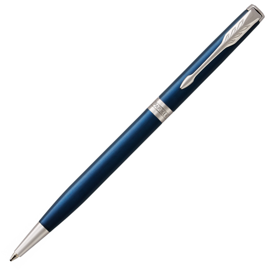 Parker Sonnet Slim Ballpoint Pen - Blue Lacquer Chrome Trim