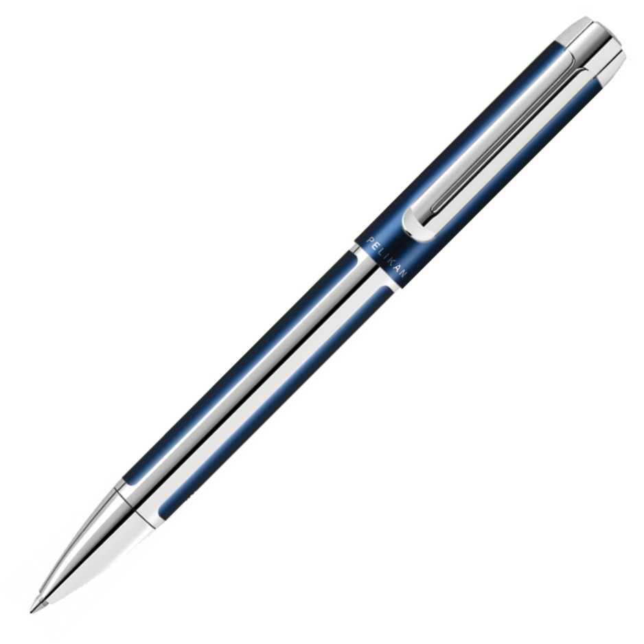 Pelikan Pura Ballpoint Pen - Blue & Silver