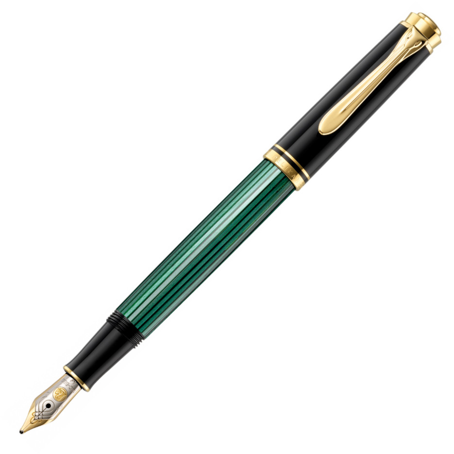 Pelikan Souverän 300 Fountain Pen - Black & Green