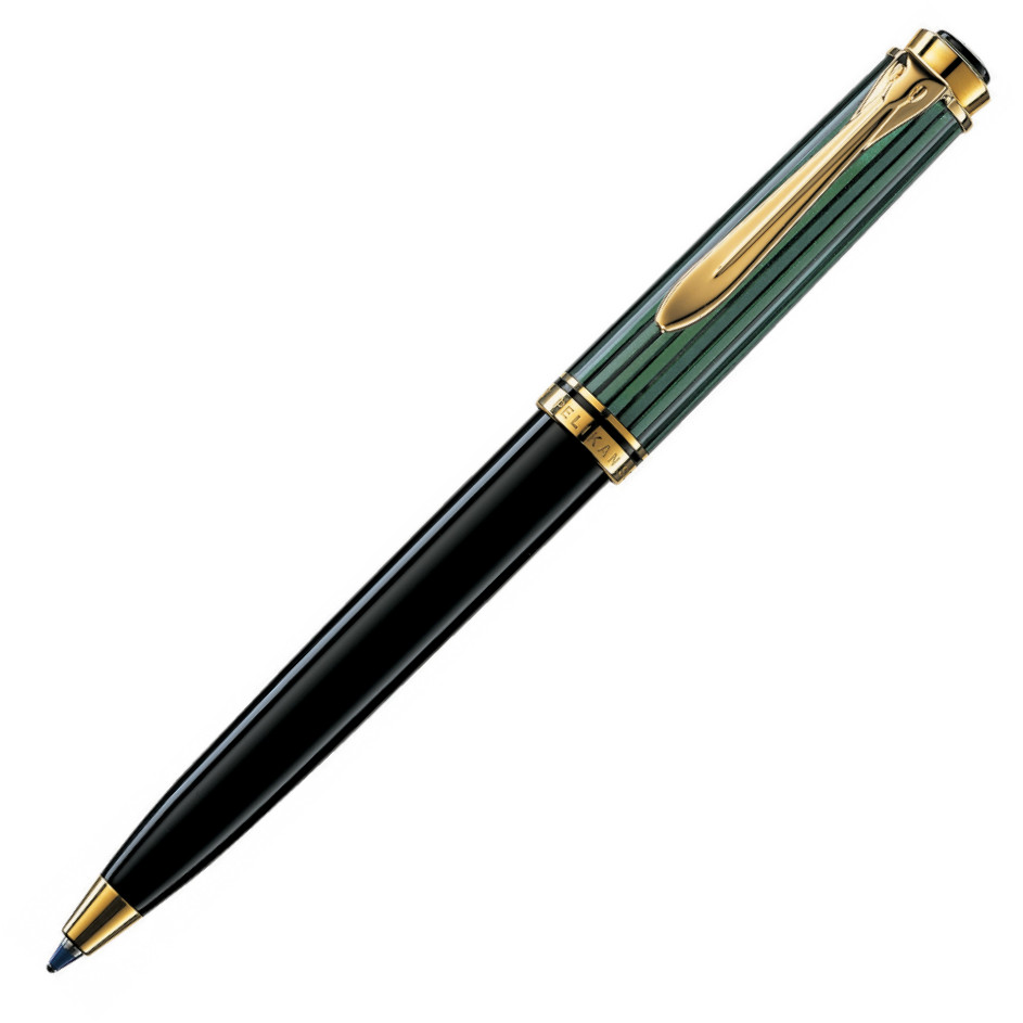 Pelikan Souverän 300 Ballpoint Pen - Black & Green
