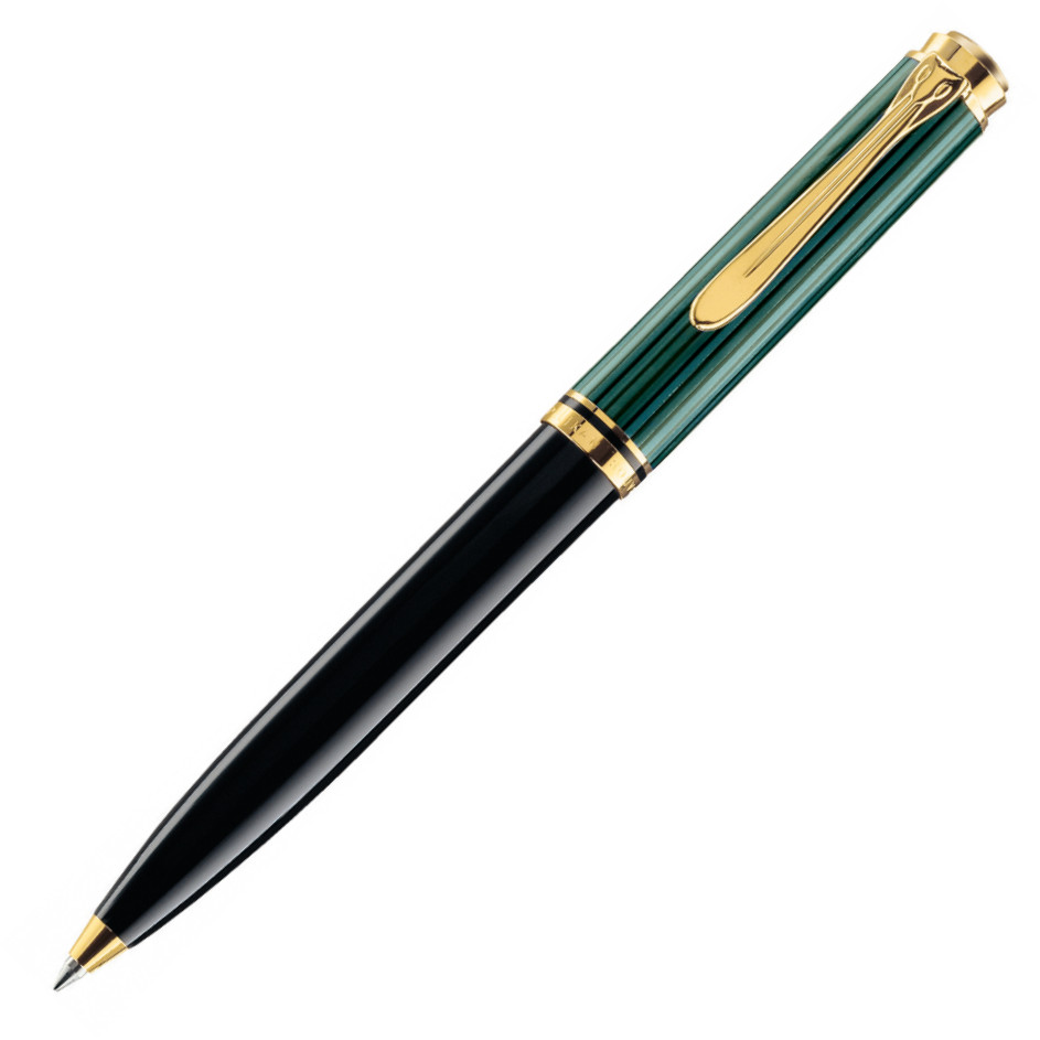 Pelikan Souverän 600 Ballpoint Pen - Black & Green