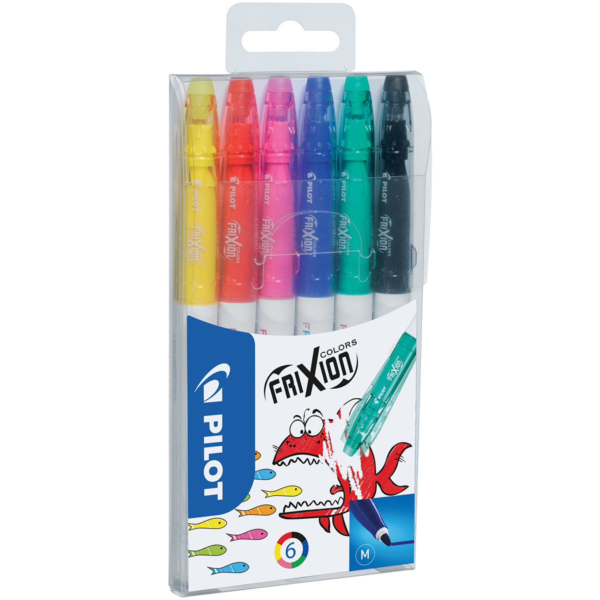 Pilot FriXion Colors Erasable Fibre Tip Pen - Assorted (Pack of 6)