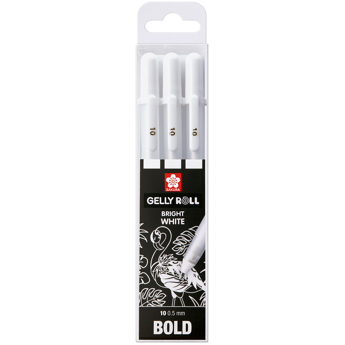 Sakura Gelly Roll Basic Gel Pens - 1.0mm - White Set (Pack of 3)
