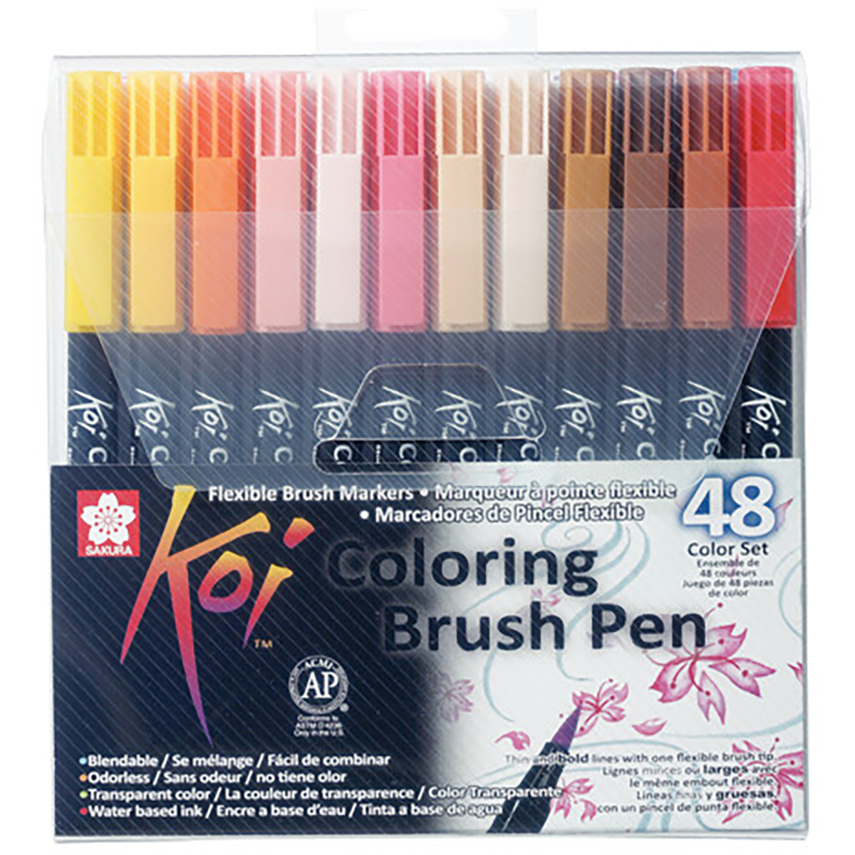 Sakura Koi Colour Brush Pens - Assorted Colours (Pack of 48)