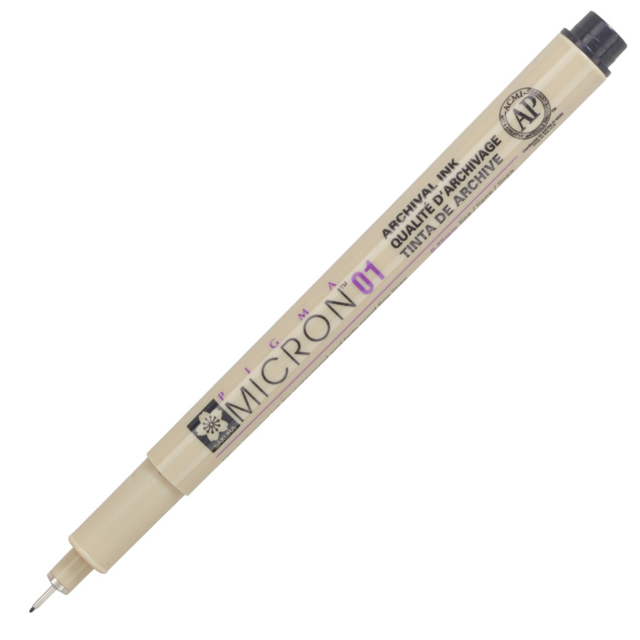 Sakura of America Pigma Micron Pen, Ultra Fine, 0.5 mm, Black Ink