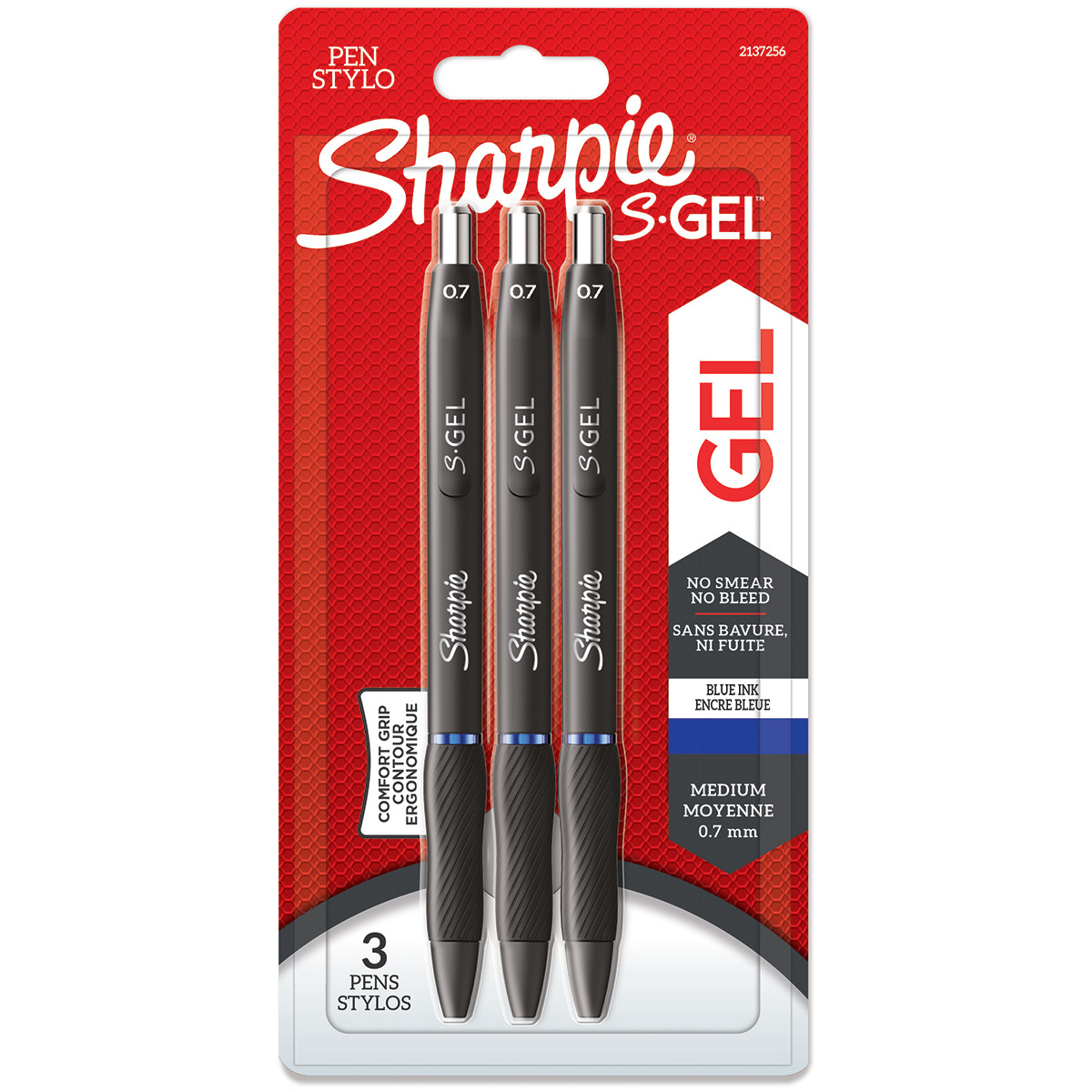 Sharpie S Gel Pens - Blue (Blister of 3)