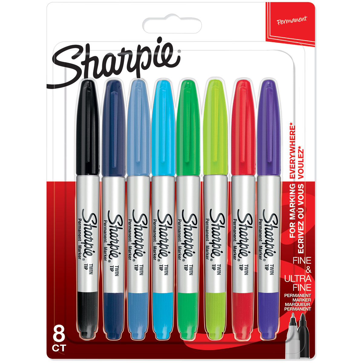 Sharpie Fine Point Permanent Marker Assorted 8/Set