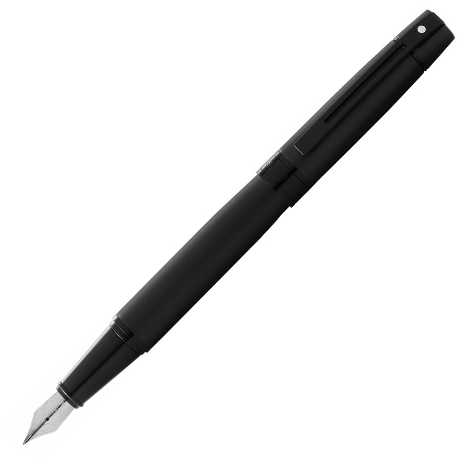 Sheaffer 300 Fountain Pen - Matte Black Lacquer PVD Trim