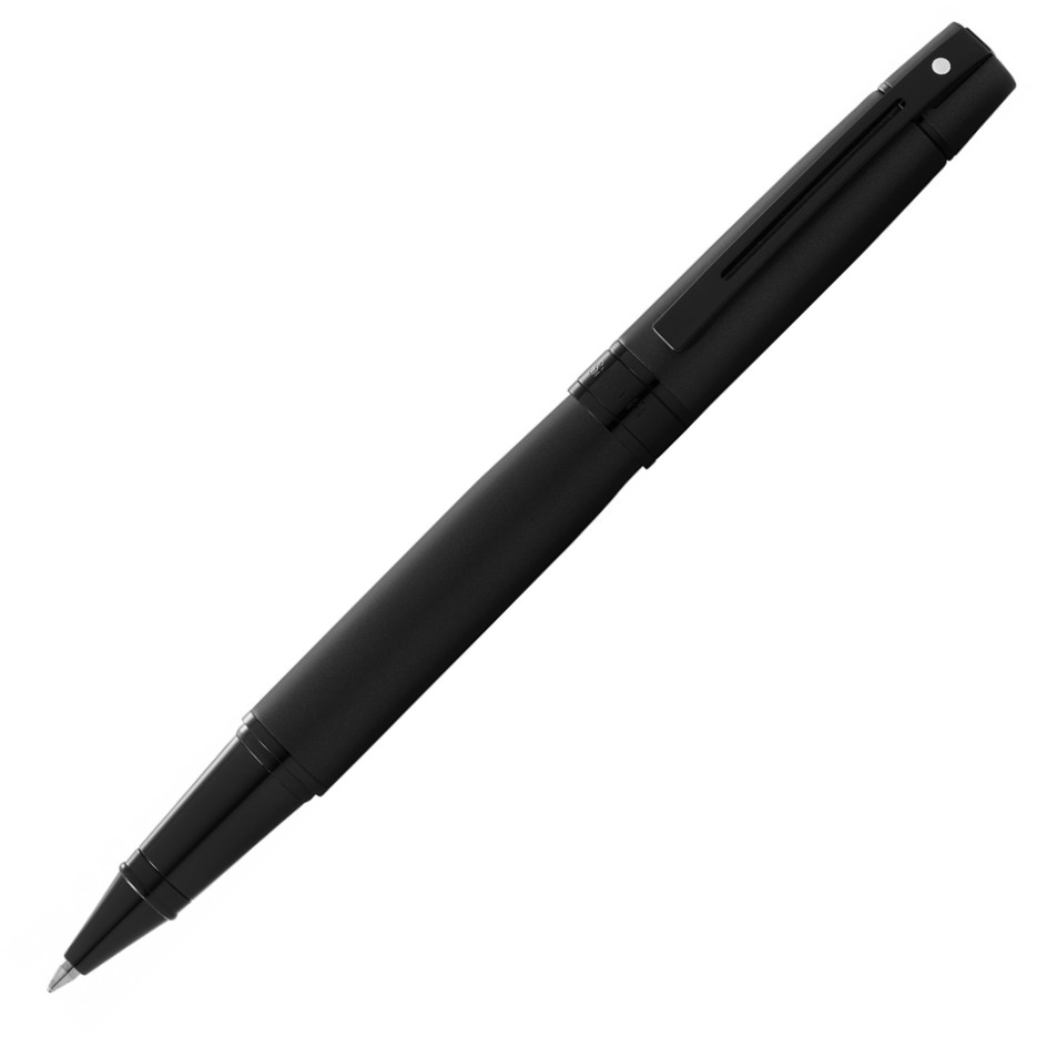 Sheaffer 300 Rollerball Pen - Matte Black Lacquer PVD Trim