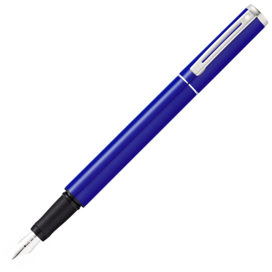 Sheaffer Pop Fountain Pen - Blue Chrome Trim