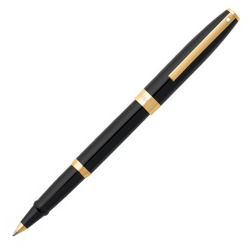 Sheaffer Sagaris Rollerball Pen - Gloss Black Gold Trim
