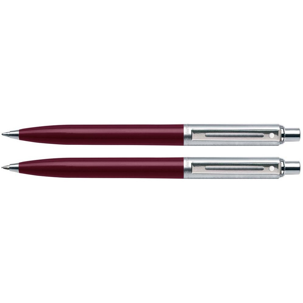 Sheaffer Sentinel Ballpoint Pen & Pencil Set - Burgundy Nickel Trim