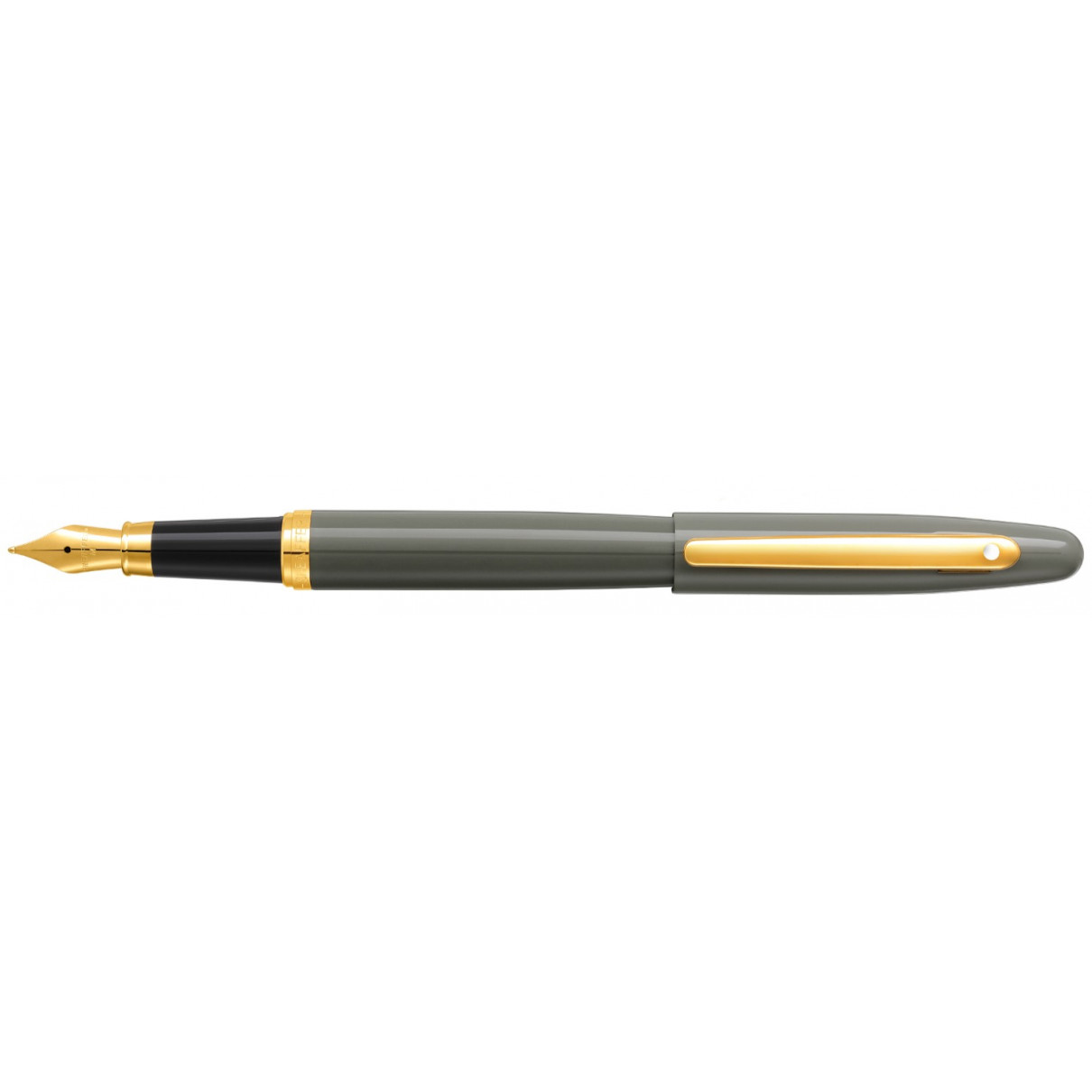 Sheaffer VFM Fountain Pen - Light Grey Gold Trim