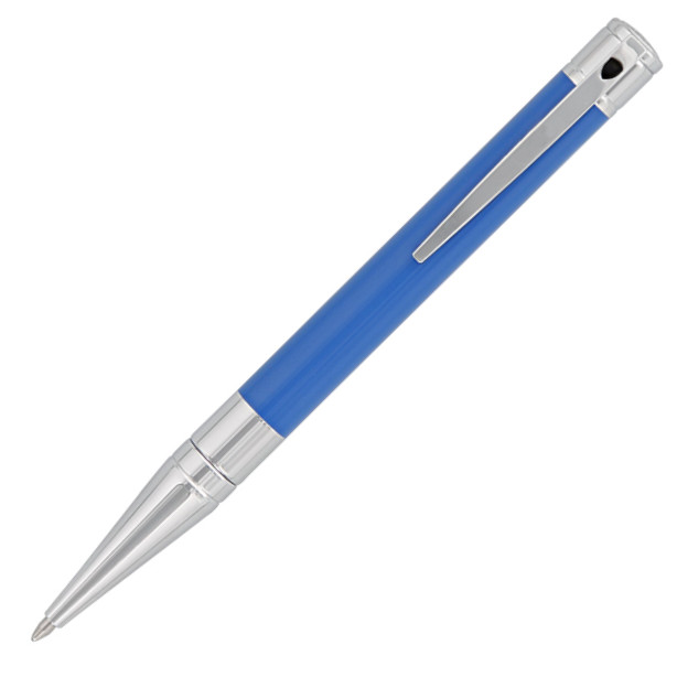 S.T. Dupont D-Initial Ballpoint Pen - Light Blue & Chrome