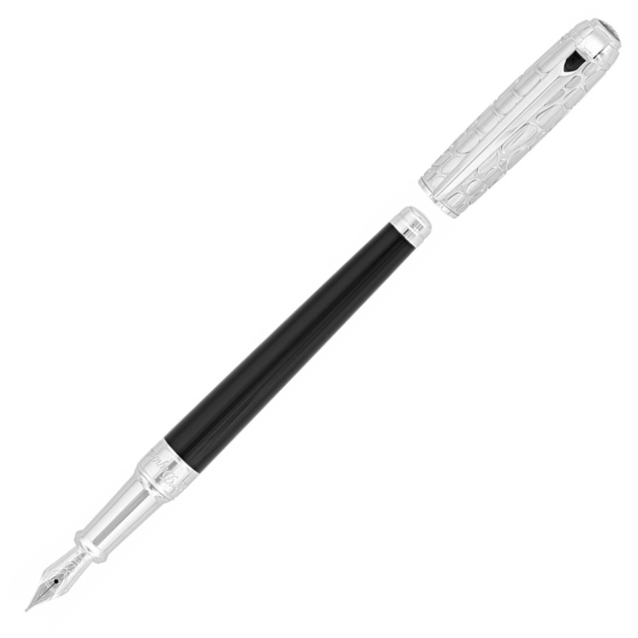 S.T. Dupont Line-D Medium Fountain Pen - Dandy Black Duotone