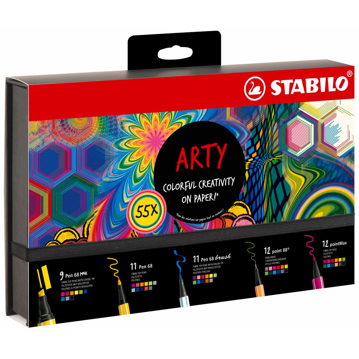 STABILO Pen 68 Brush, Set of 6