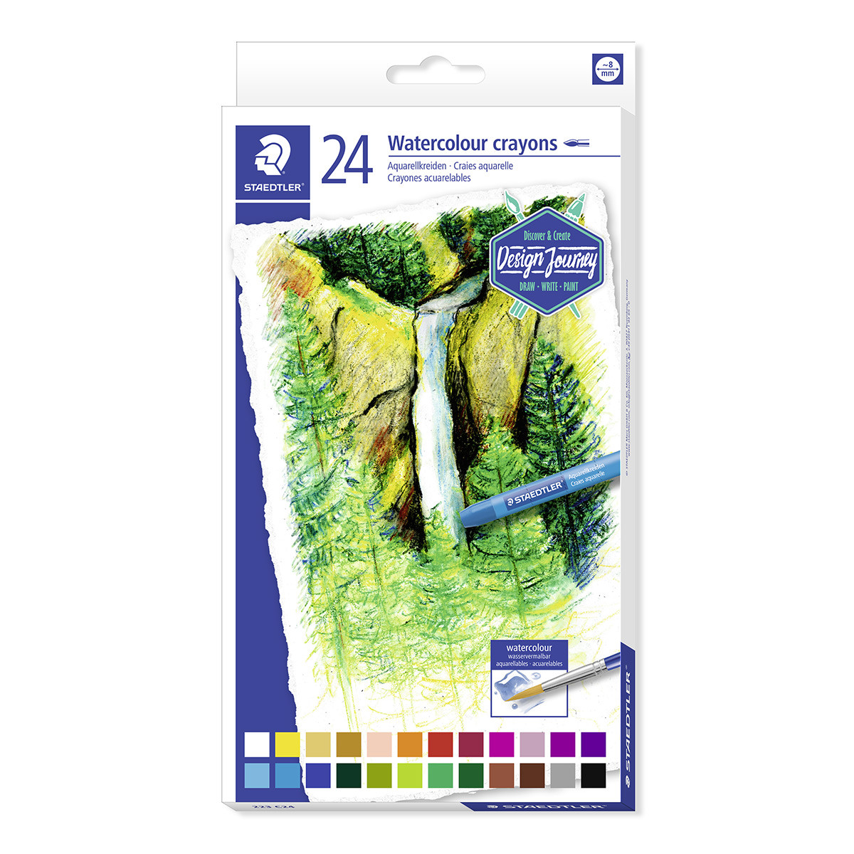 Staedtler Watercolour Crayons - Assorted Colours (Pack of 24)