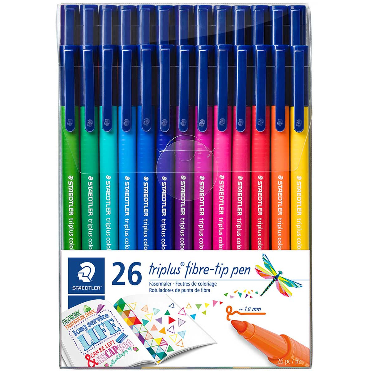 Staedtler Double-Ended Fibre Tip Pens, 36 Pack 