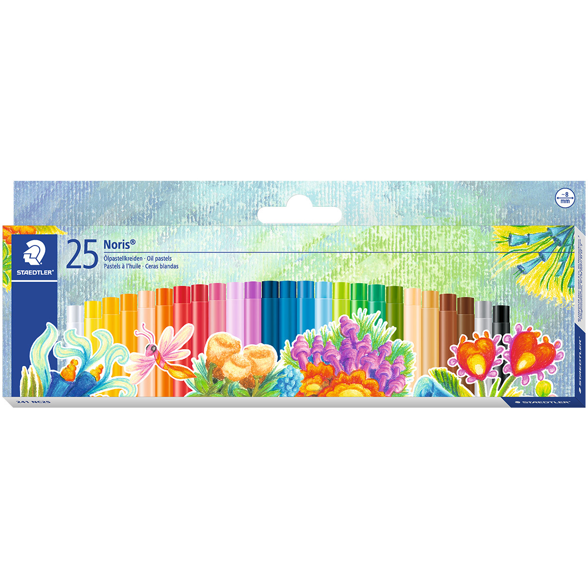 Staedtler Noris Club Oil Pastel Crayons - Assorted Colours (Pack of 25)