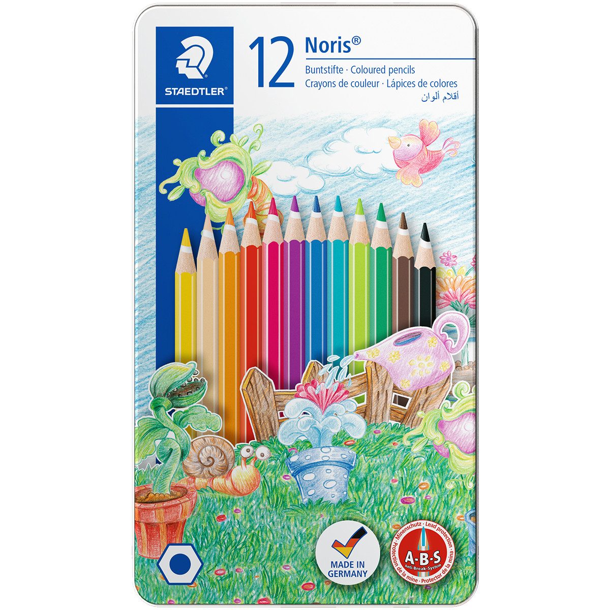Staedtler Coloured Pencils  - Assorted Animal Colours (Tin of 12)