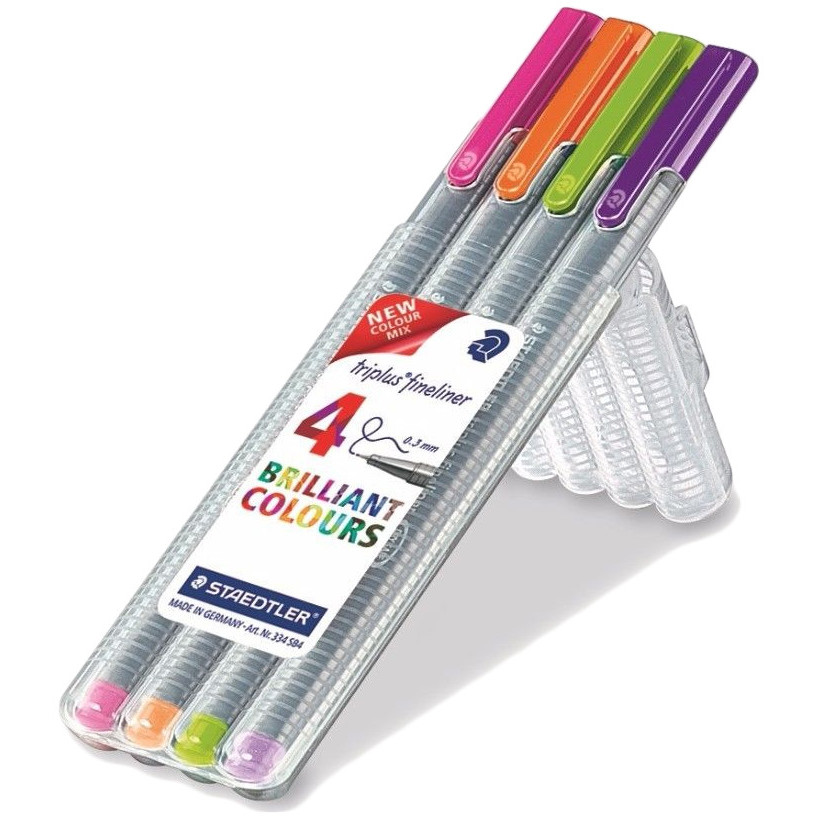 4-Pack Colored Staedtler Fine-Point Pens