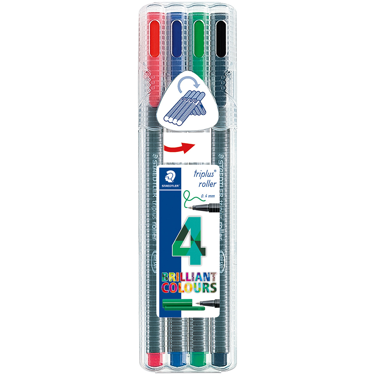 Staedtler Triplus Rollerball - Assorted Colours (Pack of 4)