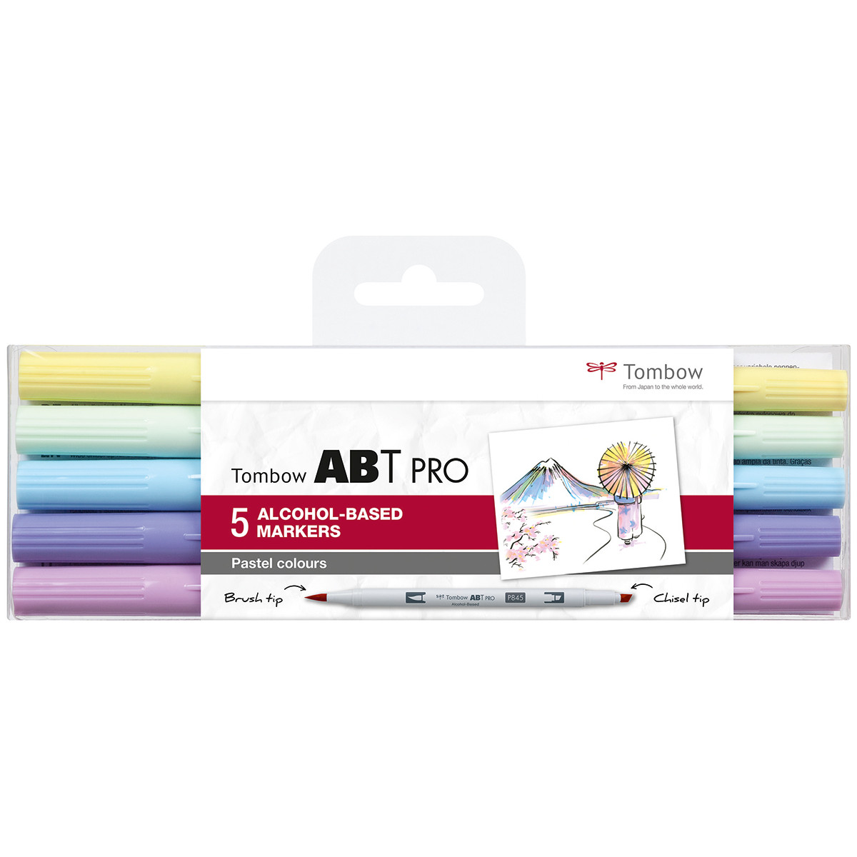 Tombow ABT PRO Markers - Pastel Colours (Pack of 5)