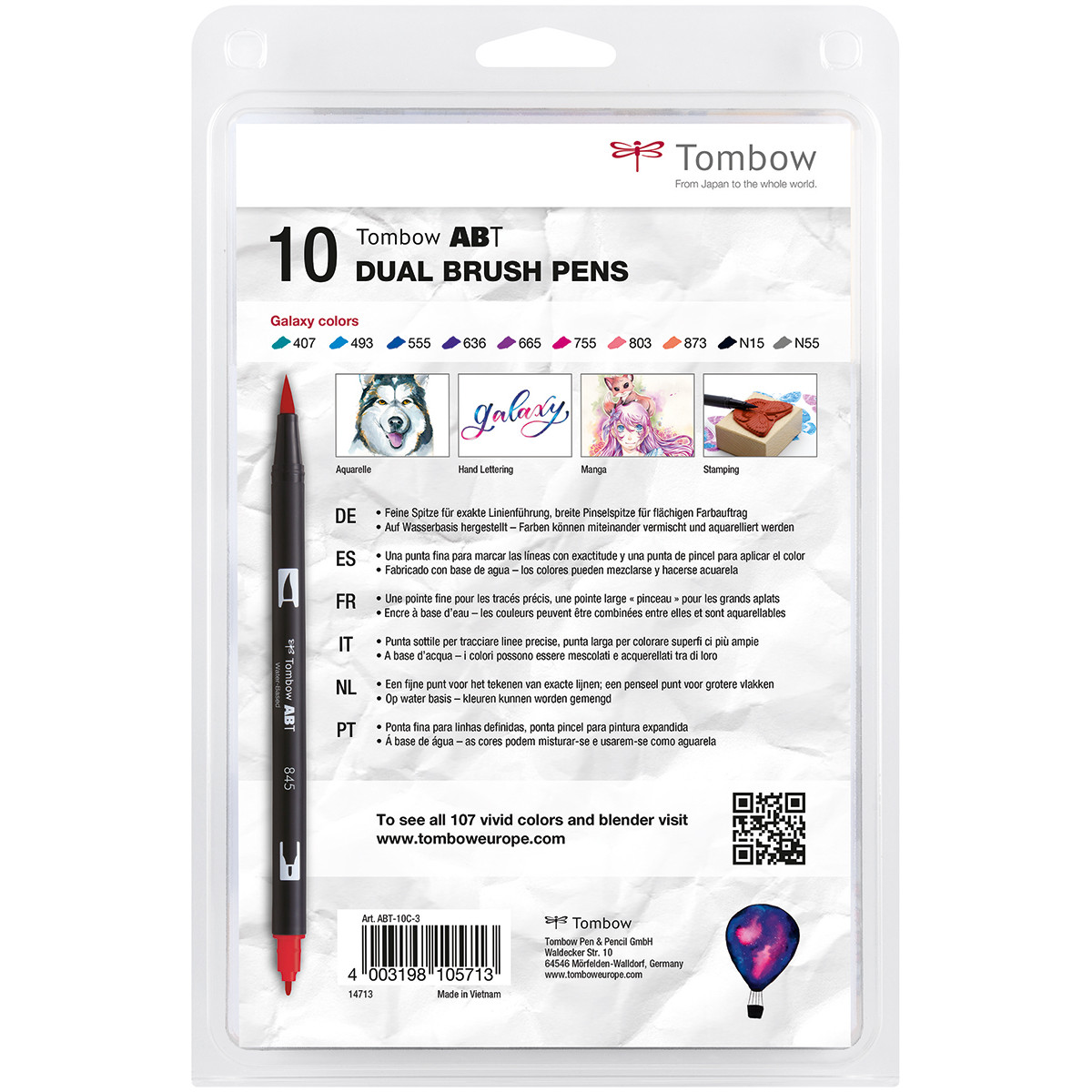 Tombow Dual Brush Set/10 Galaxy