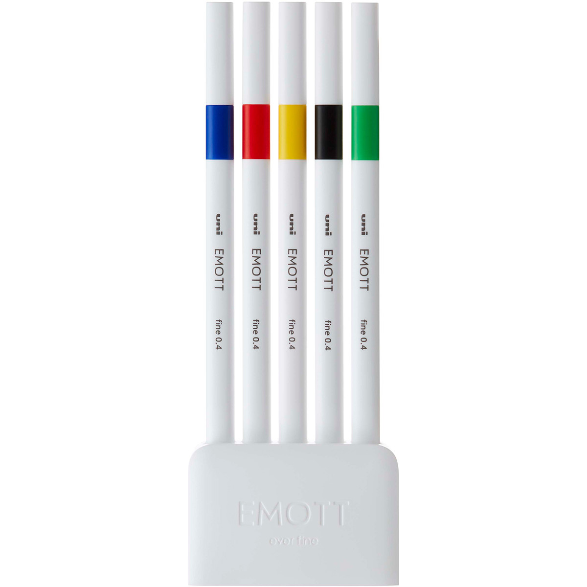 Uni-Ball PEM-SY Emott Fineliner Pens - Vivid Colours (Pack of 5)