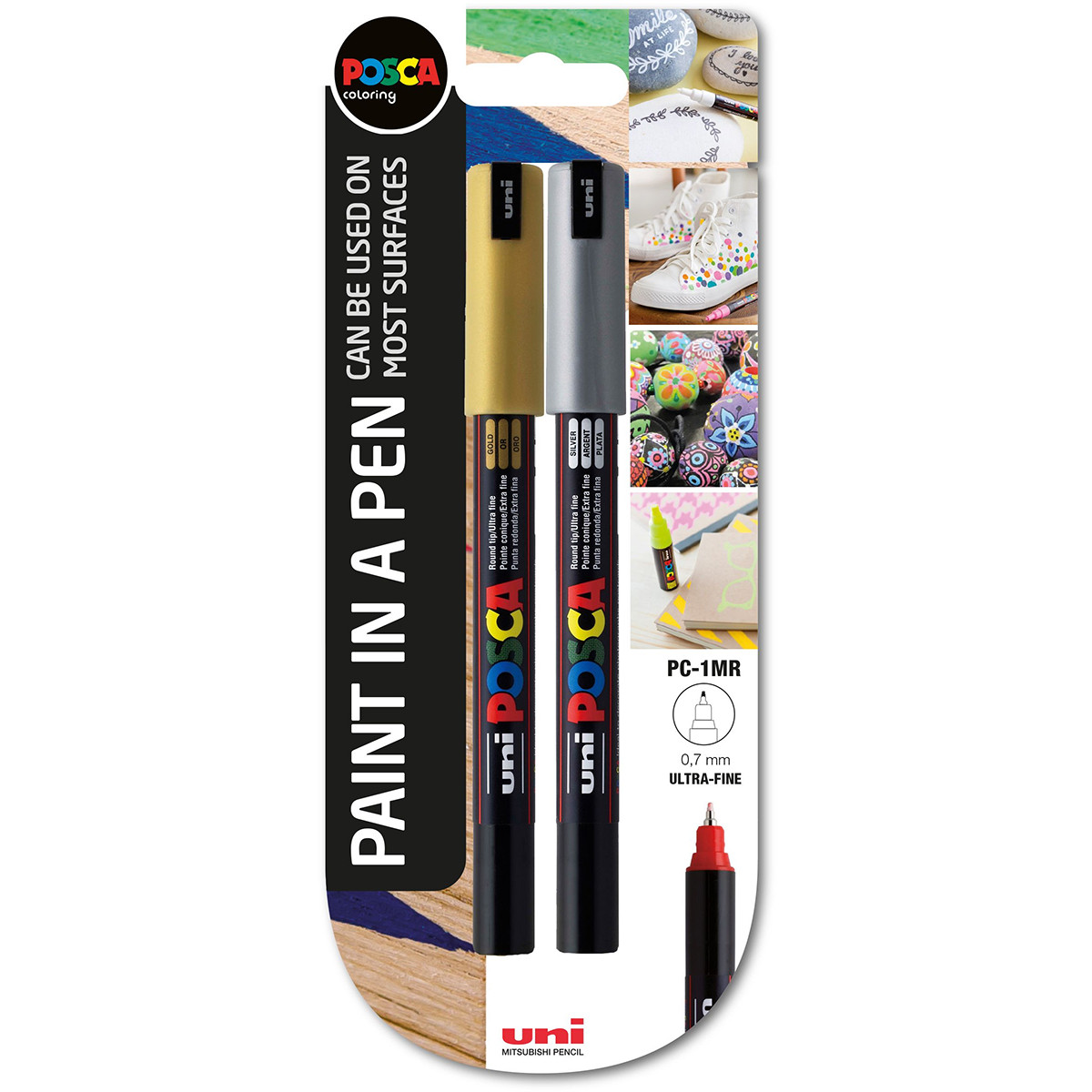 Posca PC-1M Extra Fine Silver Paint Marker