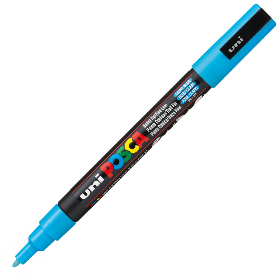 Posca PC-3ML Fine Bullet Tip Marker Pen - Glitter Blue