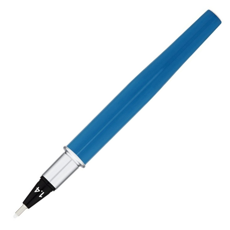 Yookers Yooth 751 Refillable Fineliner Pen - Steel Blue Chrome Trim