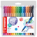 STABILO pointMax Nylon Tip Writing Pen- Wallet of 15 - Assorted Colours