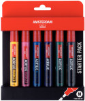 Amsterdam All Acrylics Paint Marker - Medium - Basic Set (Pack of 6)